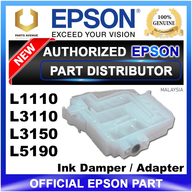 OFFICIAL EPSON L3110 L3150 Ink Damper BK L3110 L3150 Ink Adapter Assy