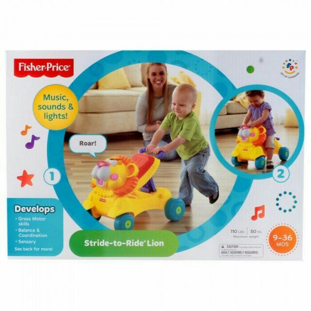 stride and ride lion fisher price