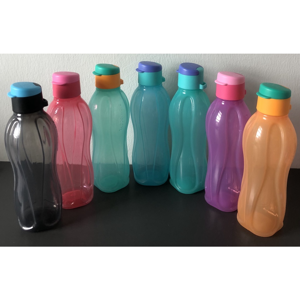 Eco Sports Aquasafe Flip Top Water Bottles - 4 Pack, 500ml Each, Leak-Proof & Easy To Carry