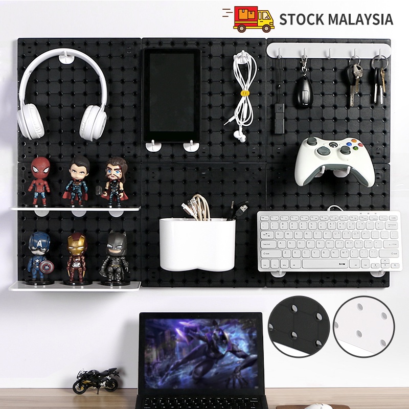 Msia Hole Board Pegboard gaming accessories perforated Display board,Wall Display Rack,storage