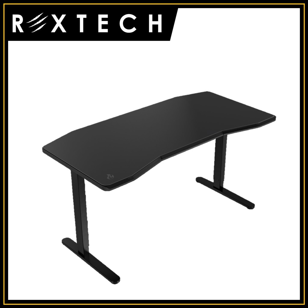 Nitro Concepts D16m Manually Height Adjustable Gaming Desk Carbon Black Shopee Malaysia