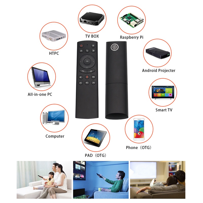 Quality Must G20S Air Mouse Gyro 2.4G Wireless Voice Smart Remote Control IR Learning Fly Android TV Box PC Tablet Pu... - Image 4