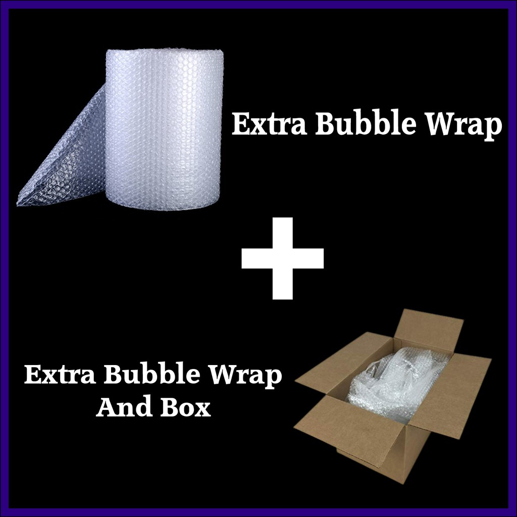 Extra bubble wrap and box for your parcel