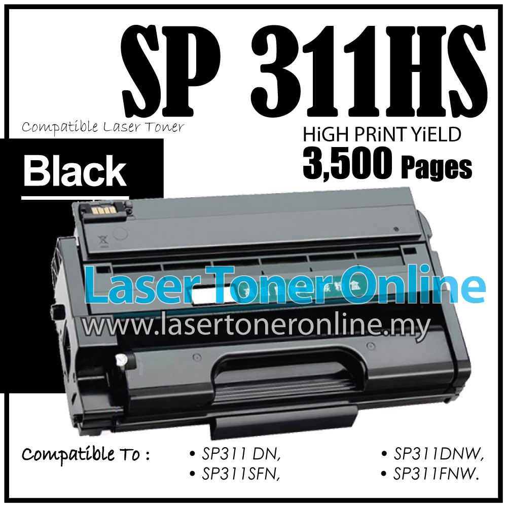 Laser Toner Compatible to Ricoh SP311HS SP311 SP 311DN 311SFN 311FNW 311DNW 311HS 311SFNw 311 Printer