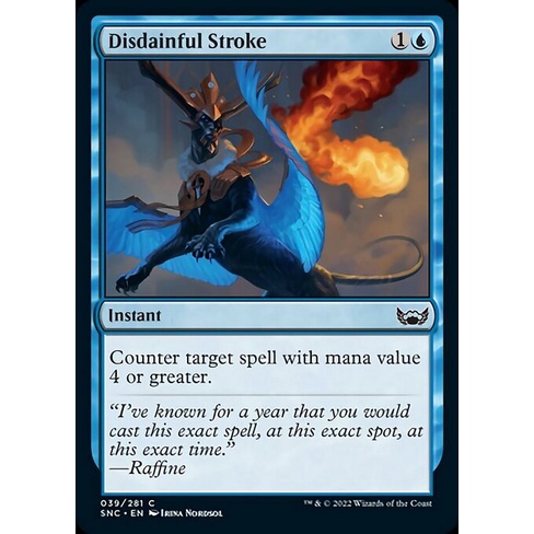 Disdainful Stroke | [SNC][C][{1}{U}][Instant][MTG Singles]