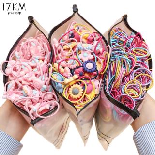 [Clearance] 17KM Fashion Korean Baby Kids Colorful Hair Band Rubber Hair Tie Girls Ponytail Hair Accessories