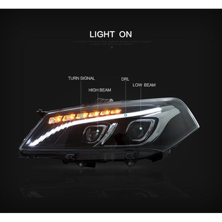 Vland Proton Saga FL / FLX Double Projector Headlamp With Light Bar ...