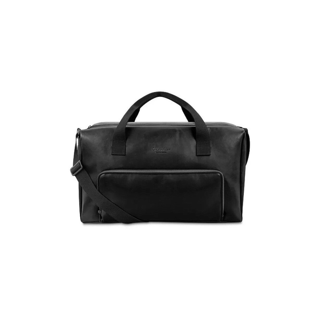 faux leather duffle