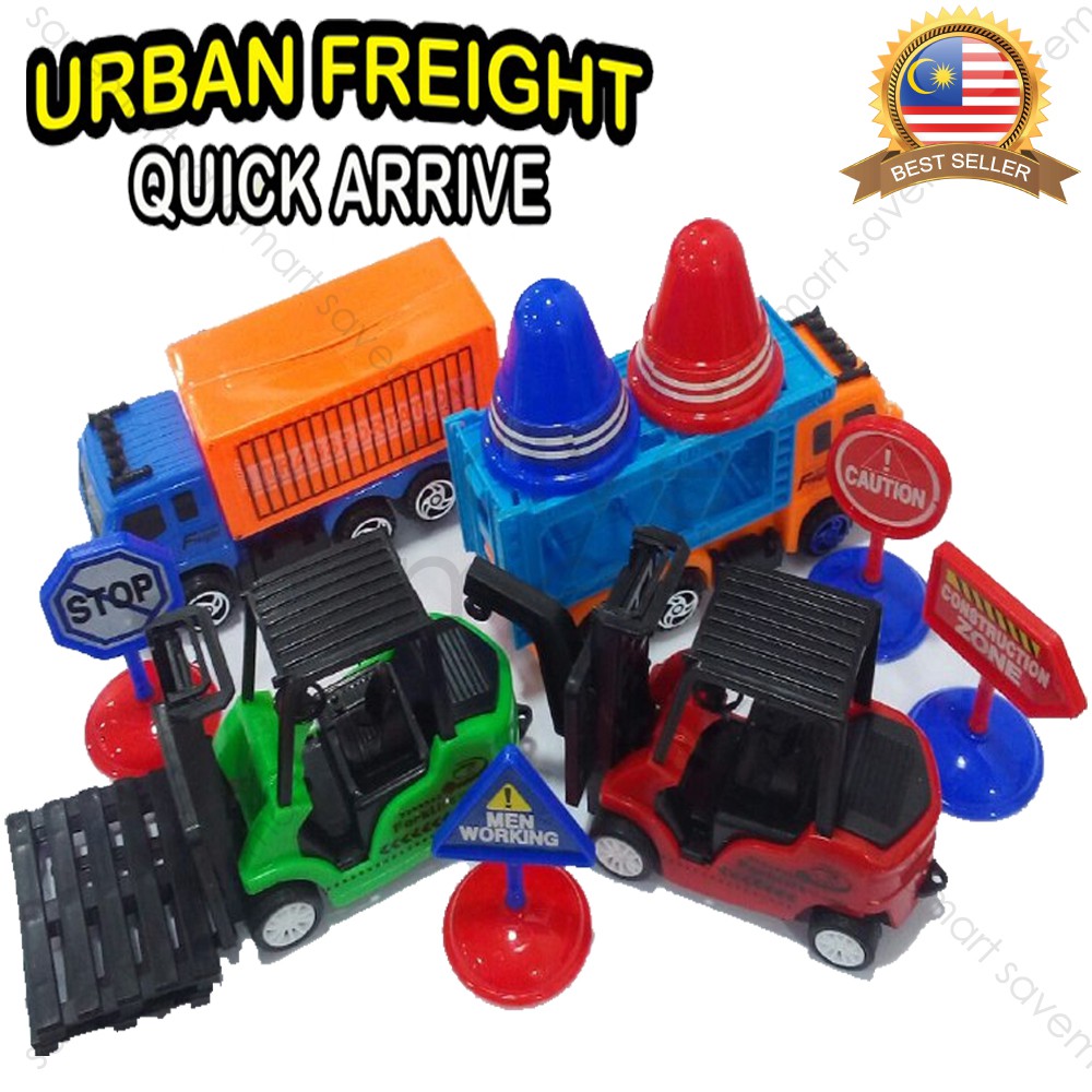 Urban Freight Quick Arrive Children Toys Construction Transportation/Mainan Kereta