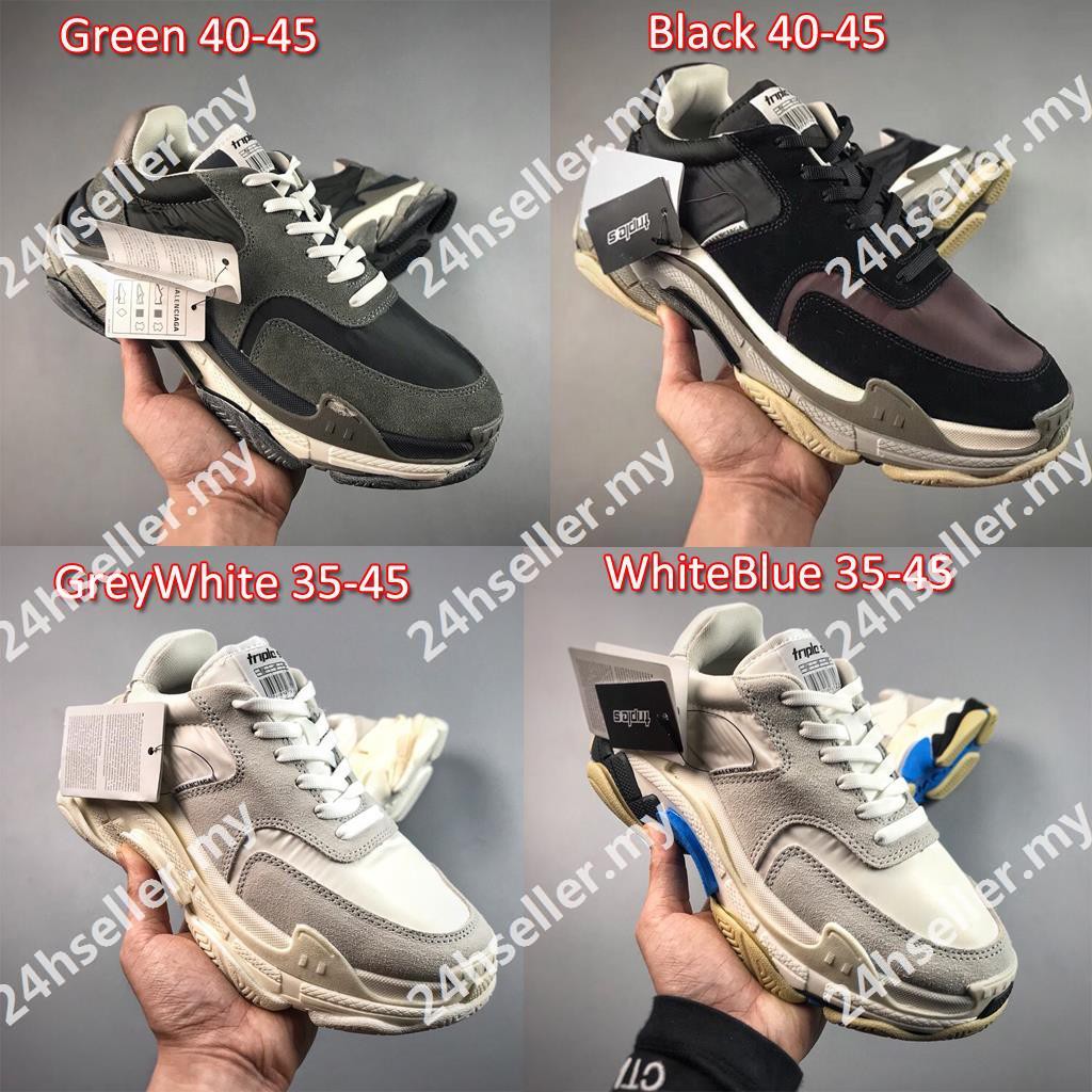 Balenciaga Triple S white clear sole pre owned with Depop