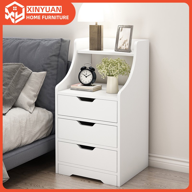 Bedside Table Simple Creative Arc Bedroom Bedside Storage Cabinets Small Table Practical Small Storage Cabinet Shopee Malaysia