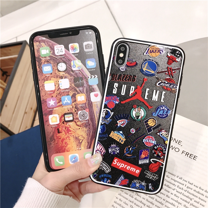 Brand Supreme Nba Jordan Phone Case Iphone 11 Pro Max 7 8 Plus 6 6s Plus Iphone X Xs Max Xr Shopee Malaysia