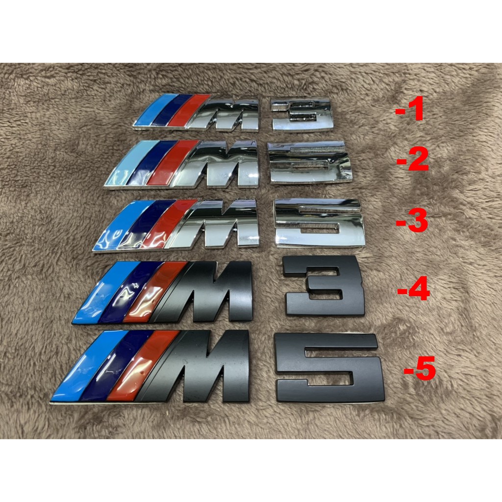 M3 M5 BM logo sticker Sports Car Plastic Metal Aluminum Bmw Decoration