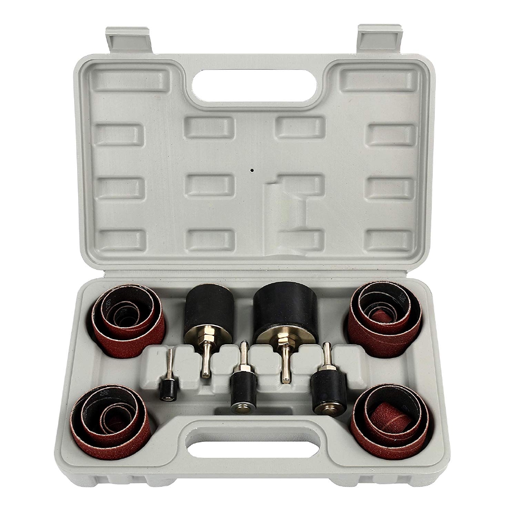 25pcs Drum Sanding Round Drum Set for Woodworking Drill Press Sander