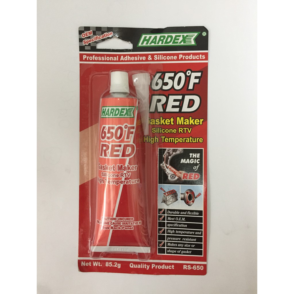 Hardex 650 F Red Gasket Maker Silicone RTV High Temperature RS650 Shopee Malaysia
