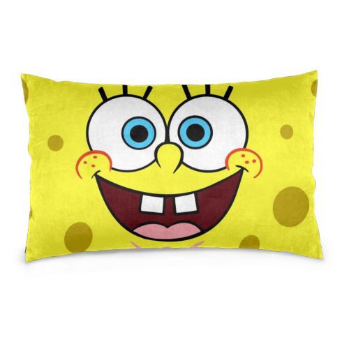 Moonshop Happy Spongebob Squarepants Pillow Case Sofa Cushion
