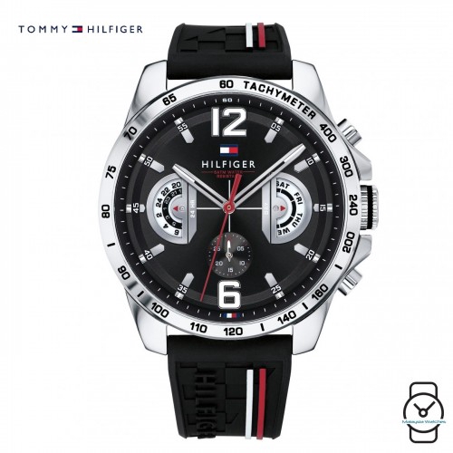 tommy hilfiger mens watch black