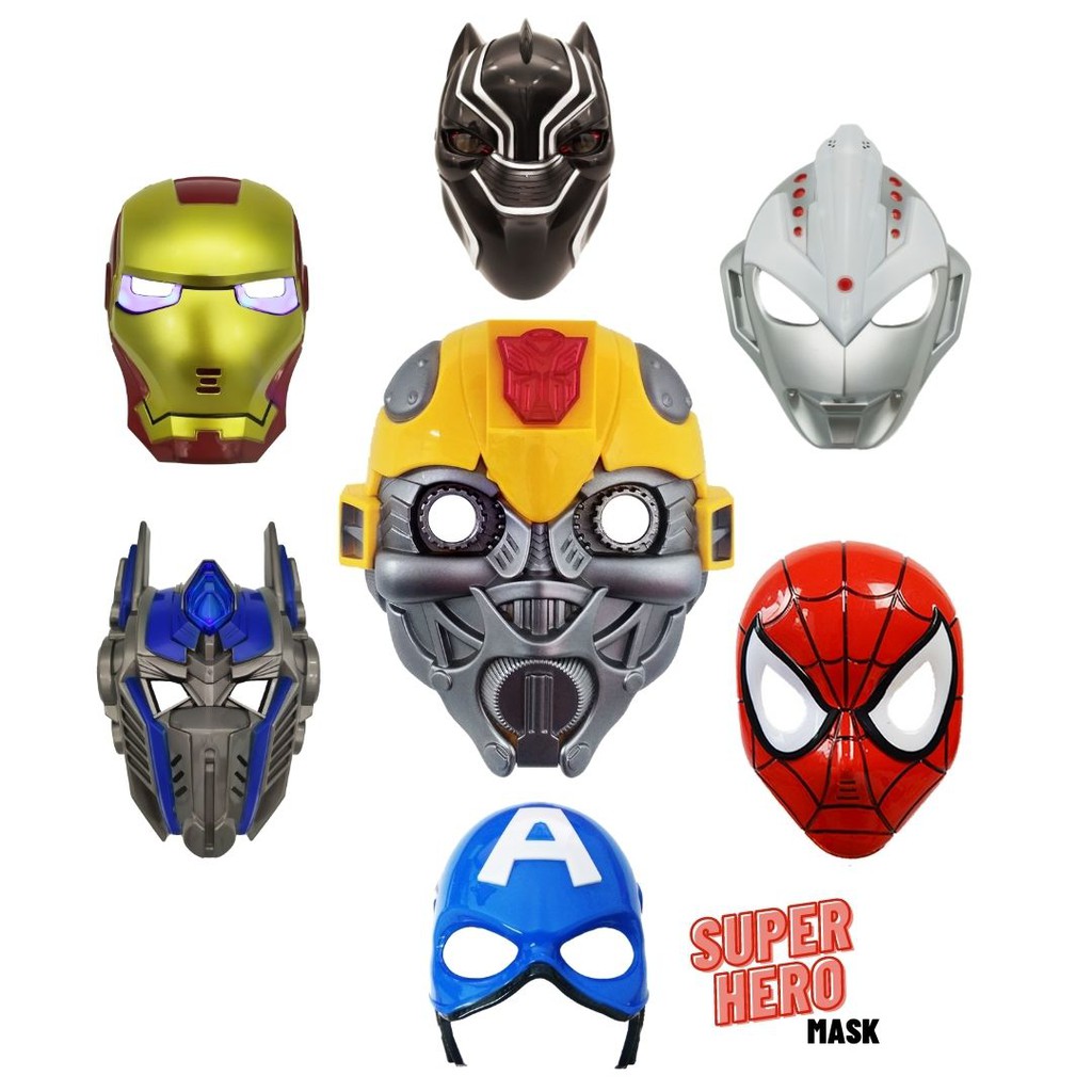 Superhero LED Mask/Topeng LED Superhero - With Lights/High Quality ...