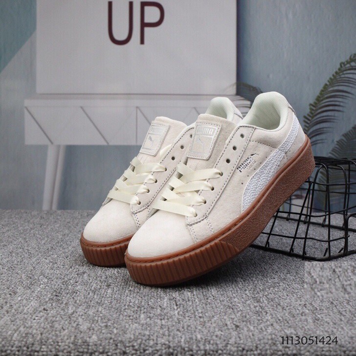 suede platform bubble