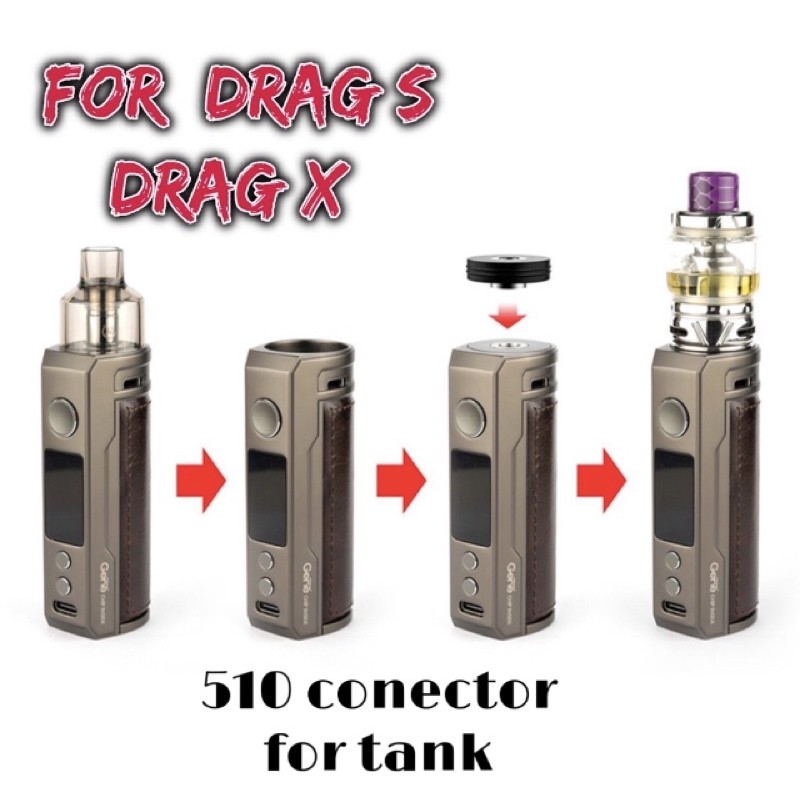 ADAPTER FOR VOOPOO DRAG S AND X