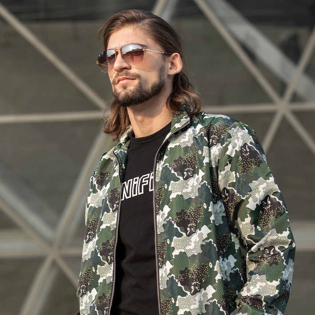 [Jefferson] Alpine Camo Bomber Jacket