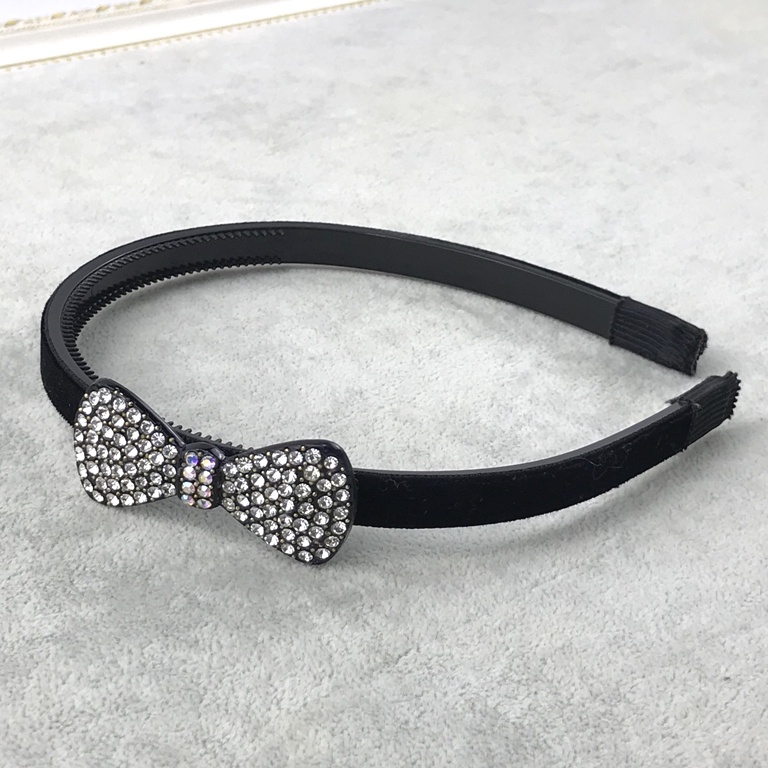 Women Fashion Accessories Hair Accessories Hair Piece Headband Hair Band Rhinestone Bow Ribbon