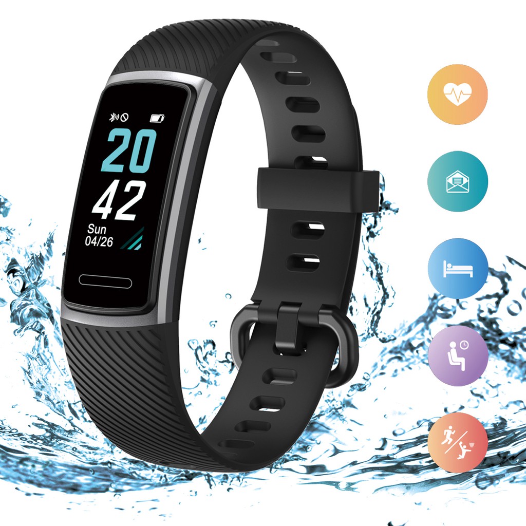 JUMPER Fitness Tracker Smart Watch Health Tracker Waterproof  Wristband with Heart Rate Monitor for Android and iPhone