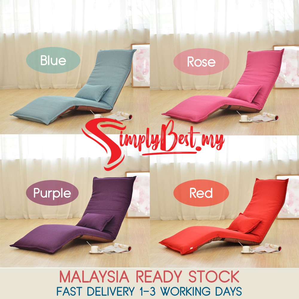 Simplybest Quality Modern Design Floor Lazy Sofa Adjustable Foldable Sofa Chair Shopee Malaysia
