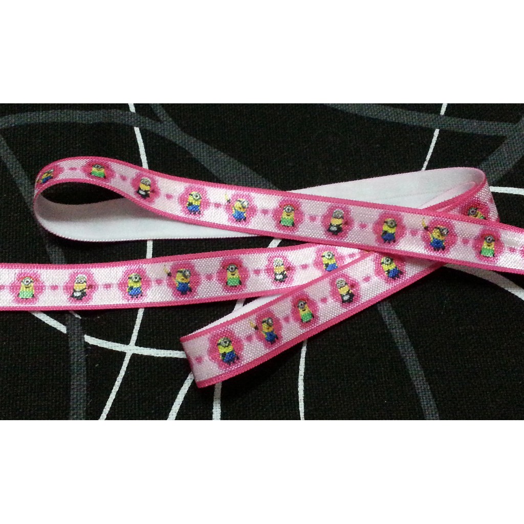 Foe Fold Over Elastic Diy Ribbon Hairties Headband Despicable Me