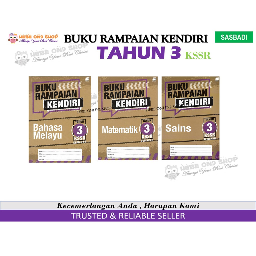 Buy Buku Rampaian Kendiri Tahun 3 KSSR Semakan Sasbadi Buku Latihan 