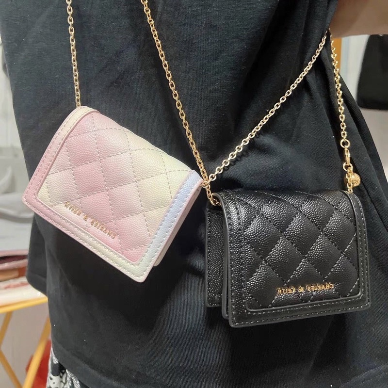 micaela quilted card holder