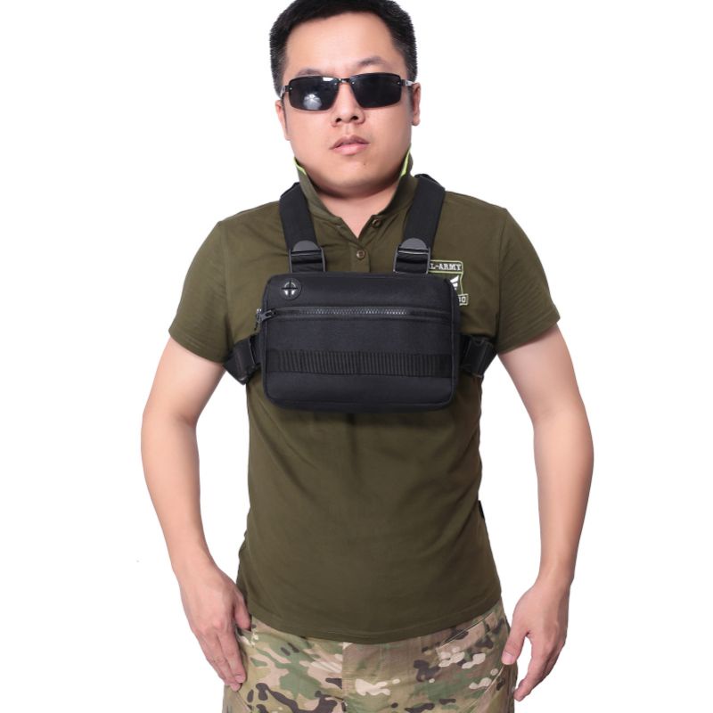 Military Molle Tactical Chest Front Pack Chest Rig VestEDC Streetwear ...