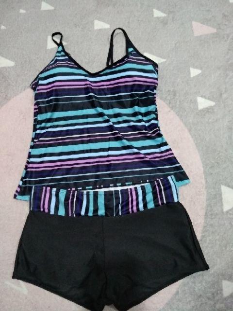 Women Stripes Sports Swimwear Plus Size Swimming Suits Women Stripes Sports Swimwear Plus Size Swimming Suits