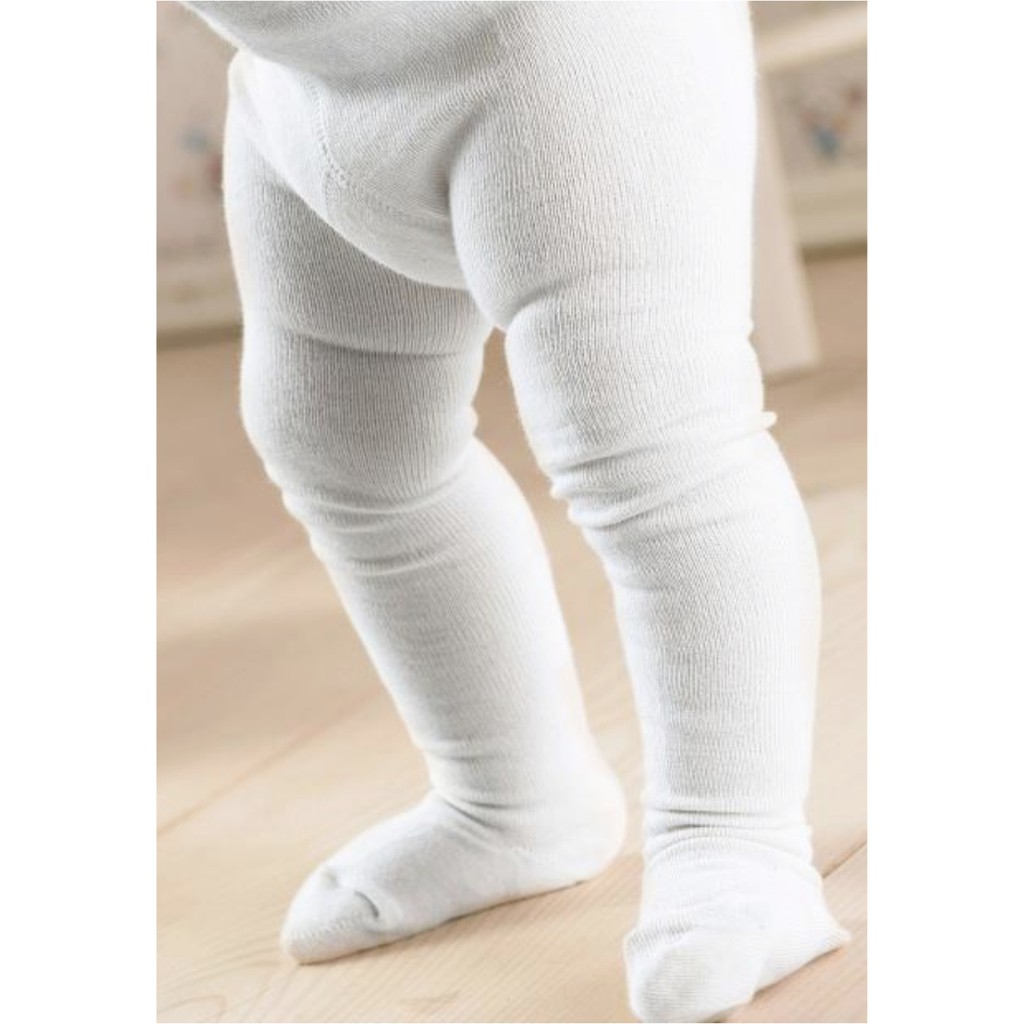 infant white tights