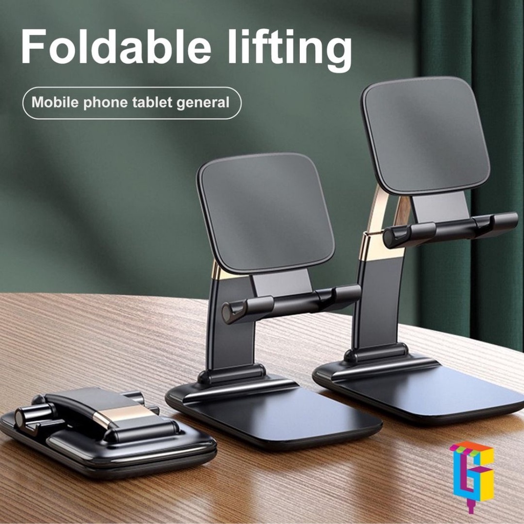 Desk Phone Holder Universal Folding Desktop Phone Stand Adjustable Portable Universal Desktop Phone Tablet Holder Stand