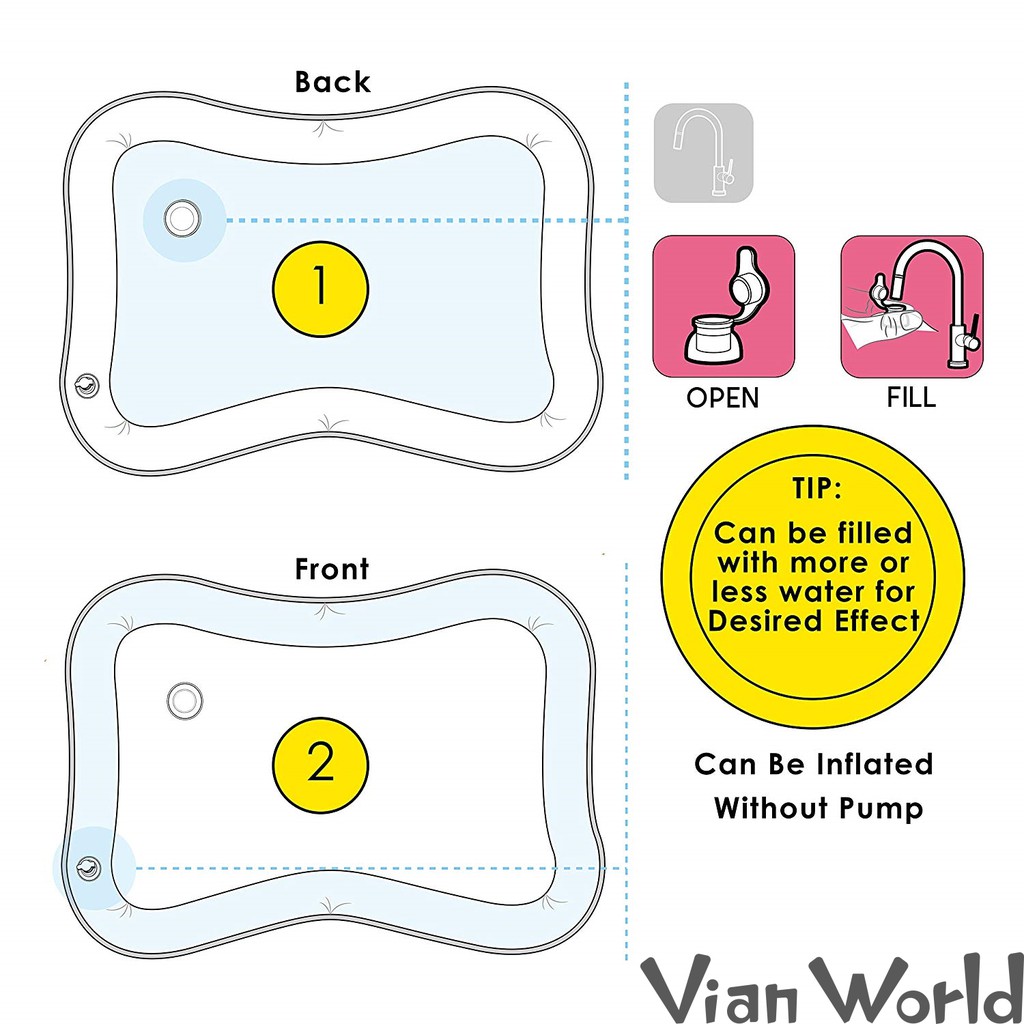 splashin kids water mat