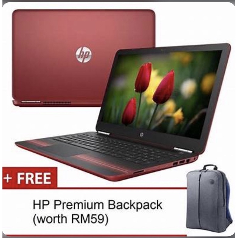 Laptop Red Colour HP Pavilion 15-AU103TX 7Th Gen Core i5 # NVIDIA