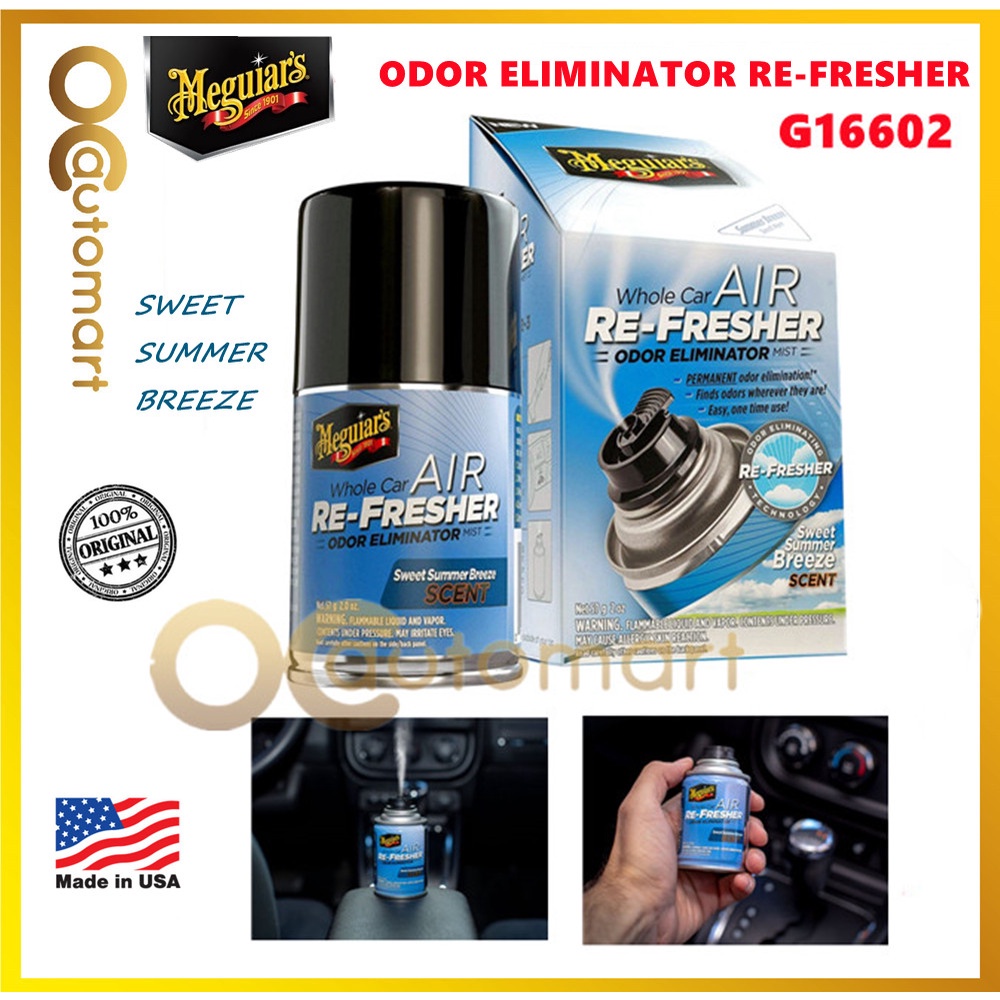 Meguiar's G16602 Air ReFresher Odor Eliminator Summer Breeze Shopee