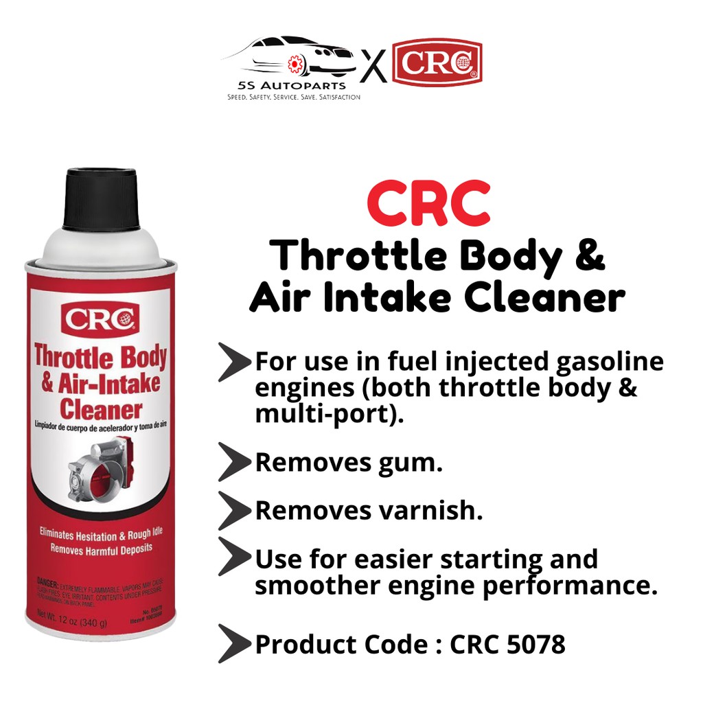 5078, CRC THROTTLE BODY CLEANER 12OZ