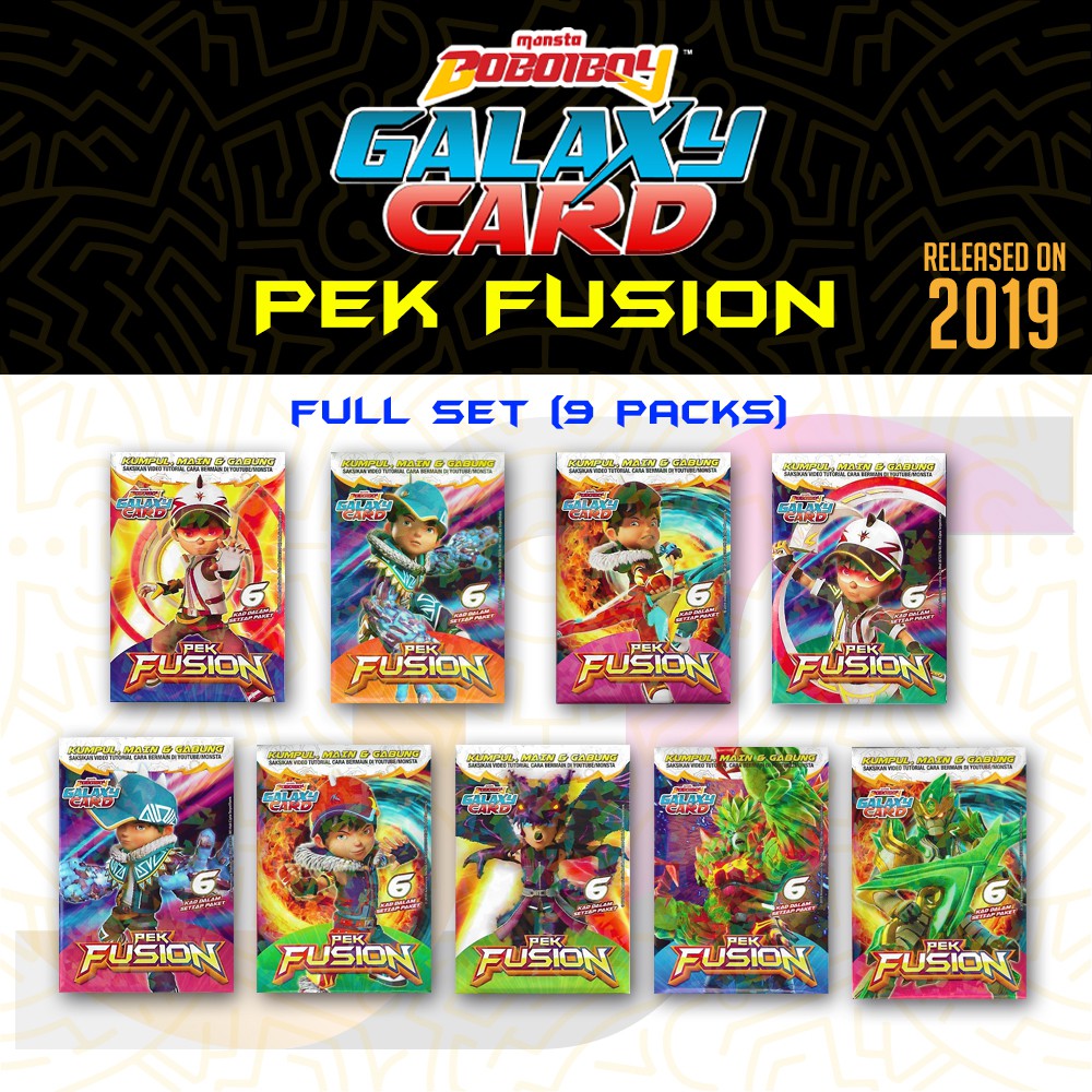 Boboiboy Galaxy Card Kad Pek Fusion Full Set Boboiboy Movie 2 Shopee Malaysia