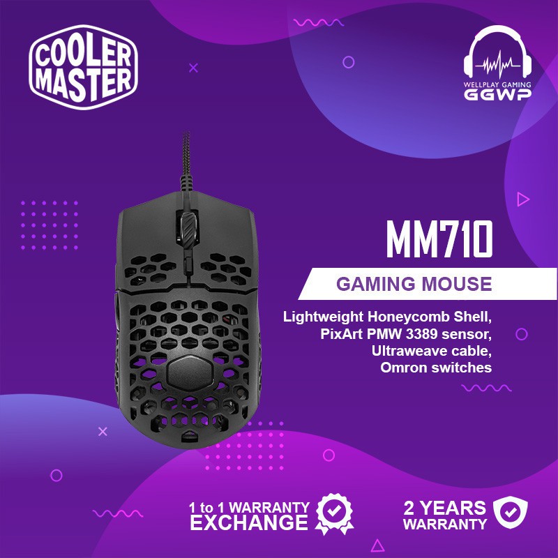 Cooler Master Cm Storm Mm710 Ambidextrous Gaming Master Mouse Shopee Malaysia
