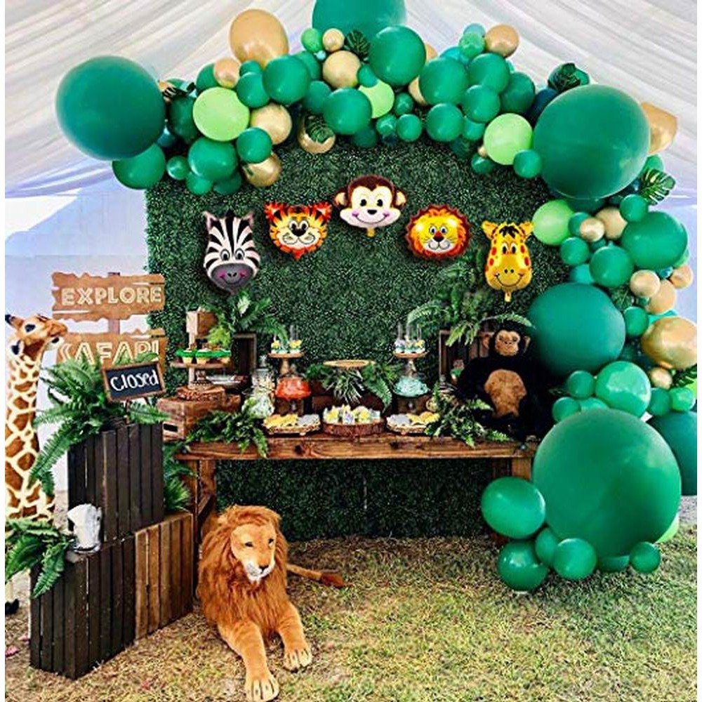 106pcs Animal Balloons Garland Kit Jungle Safari Theme ...