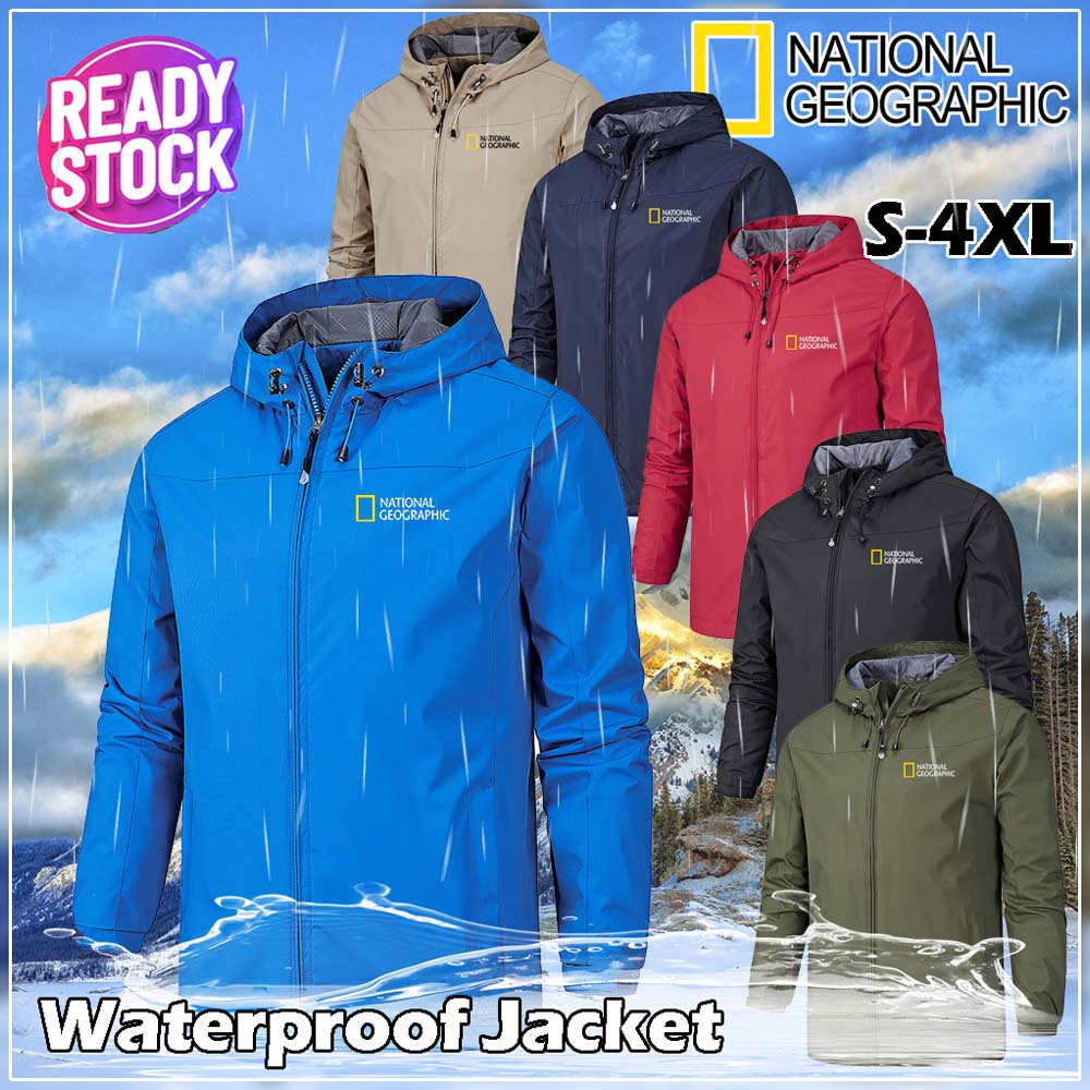 NEW National Geographic Men's Windproof Jacket Casual Outdoor Waterproof  Coat Sports Overcoat Man Fishing Suit Tops | Shopee Malaysia