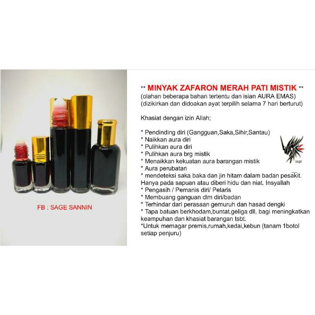 Zafaron Merah Asli Ready Stock Malaysia