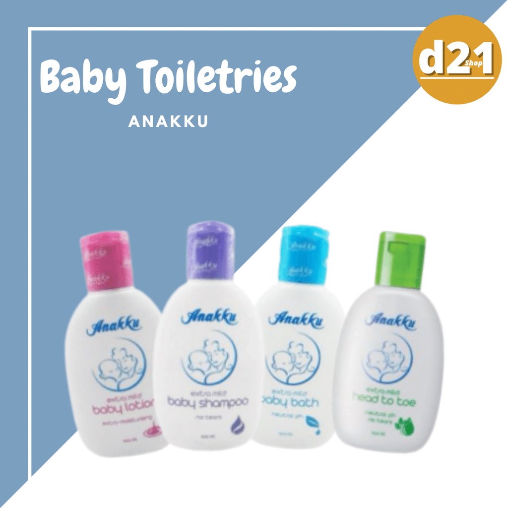 Anakku Baby Bath Shampoo Lotion Head to Toe Travel Pack 50ml Shopee