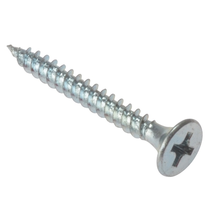 PARTITION SCREW 6 X 1" DRYWALL SCREW WHITE SHARP BODY / SKRU KAYU 