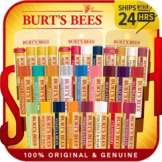 GENUINE BURT”S BEES 100% Natural Moisturizing Lip Balm - Variety Flavors / Medicated / Ultra Conditioning / All-Weather