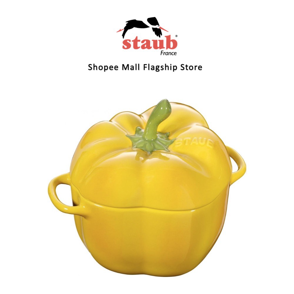STAUB® Ceramic Pepper Cocotte 12cm/0.45L Yellow Shopee Malaysia