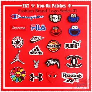 ✿ Fashion Brand Series 01 Iron-on Patch ✿ 1Pc Diy Embroidery Patch Iron on Sew on Badges Patches