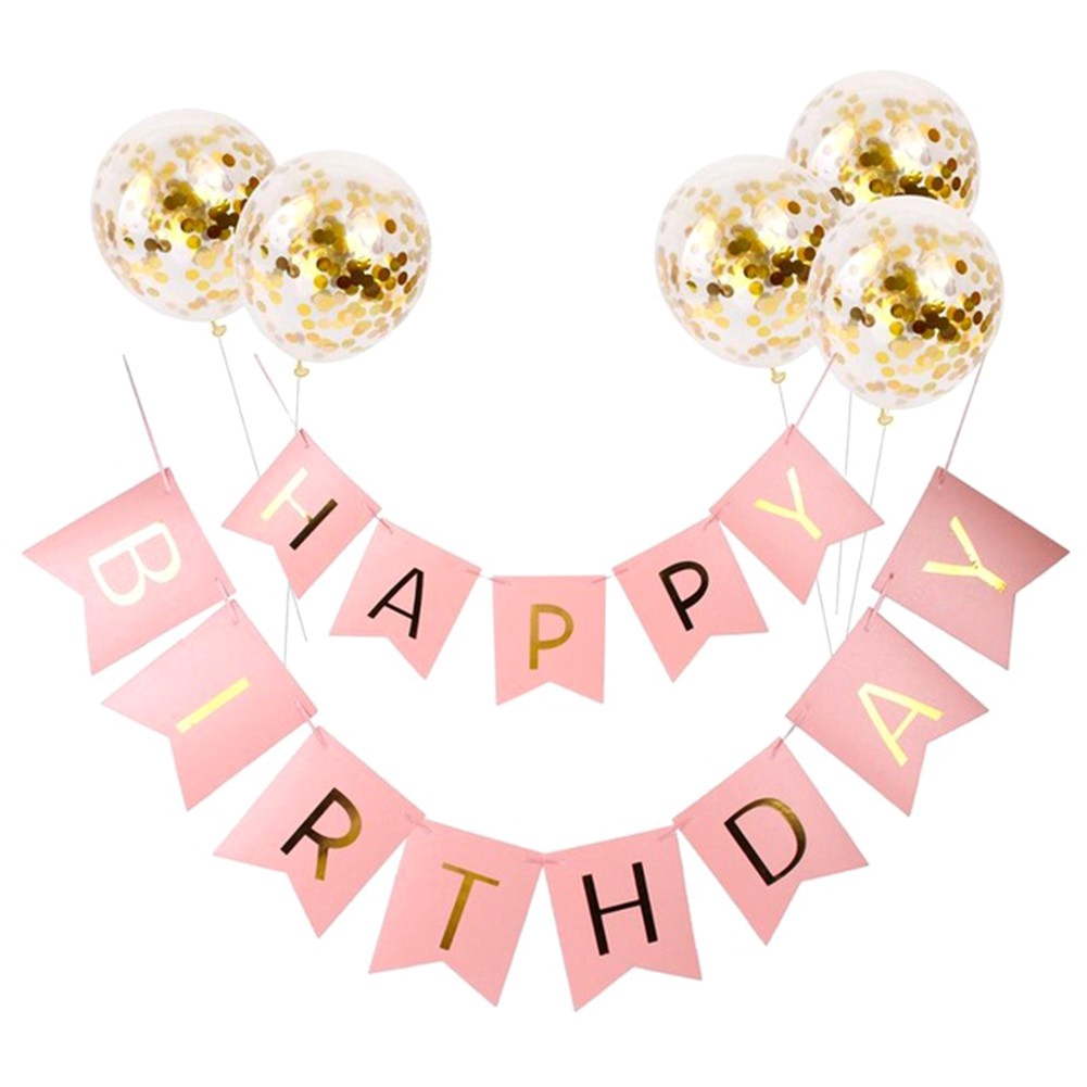 Fish Tail Happy Birthday Banner Beautiful Flag Pennant Hanging
